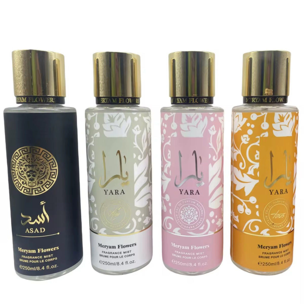 Maryam Flowers Fragrance Mist Size: 250ml / 8.4 fl oz    Available in 4 Different Fragrance Types